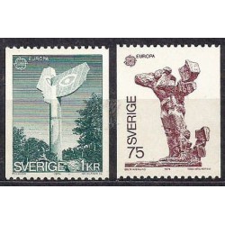Szwecja 1974, EUROPA CEPT, rzeźba. CZ. SŁANIA **