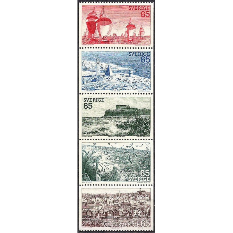 Szwecja 1974, Morze, port, rybołówstwo, sport **