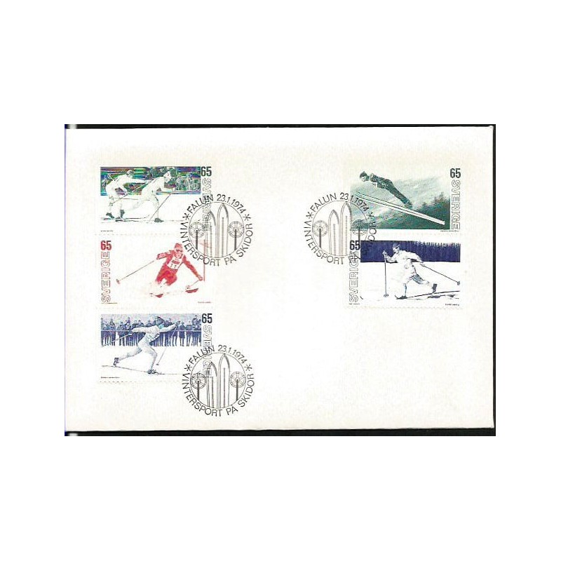 Szwecja 1974, Narciarstwo, MŚ. FDC