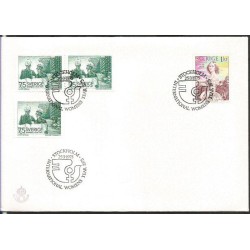 Szwecja 1975, Dzień kobiet. CZ. SŁANIA. FDC