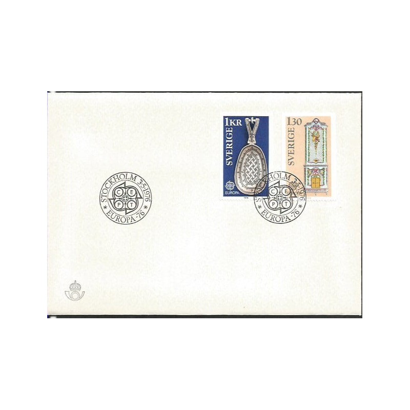 Szwecja 1976, EUROPA CEPT. FDC