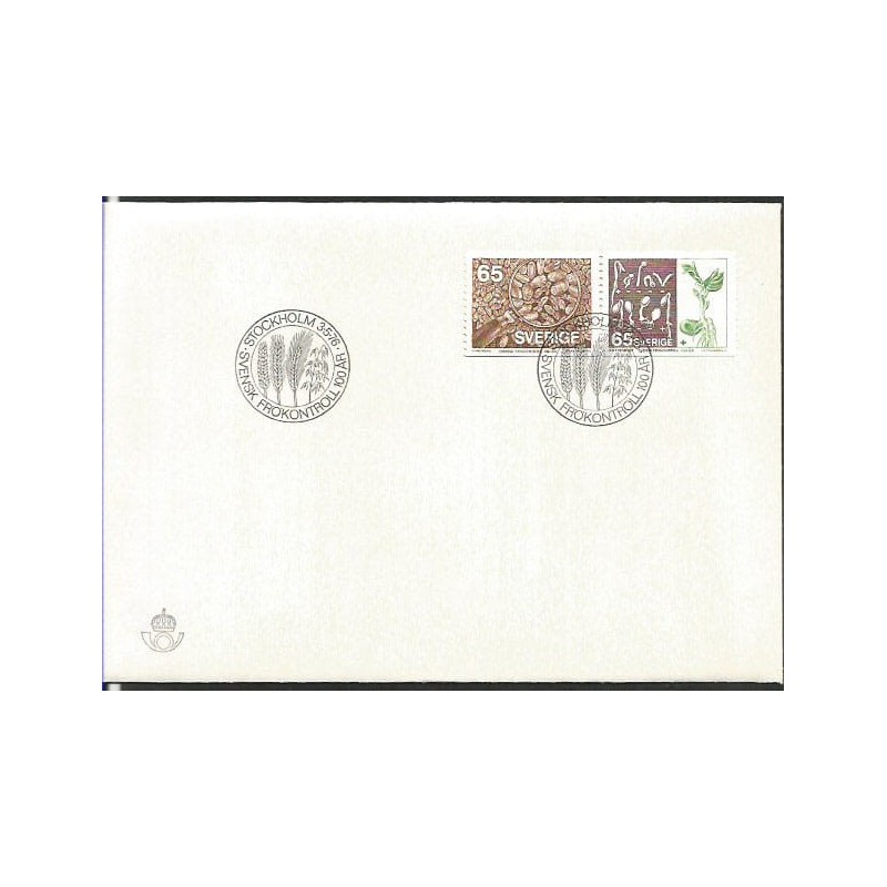 Szwecja 1976, Flora, nasiona, rolnictwo. FDC