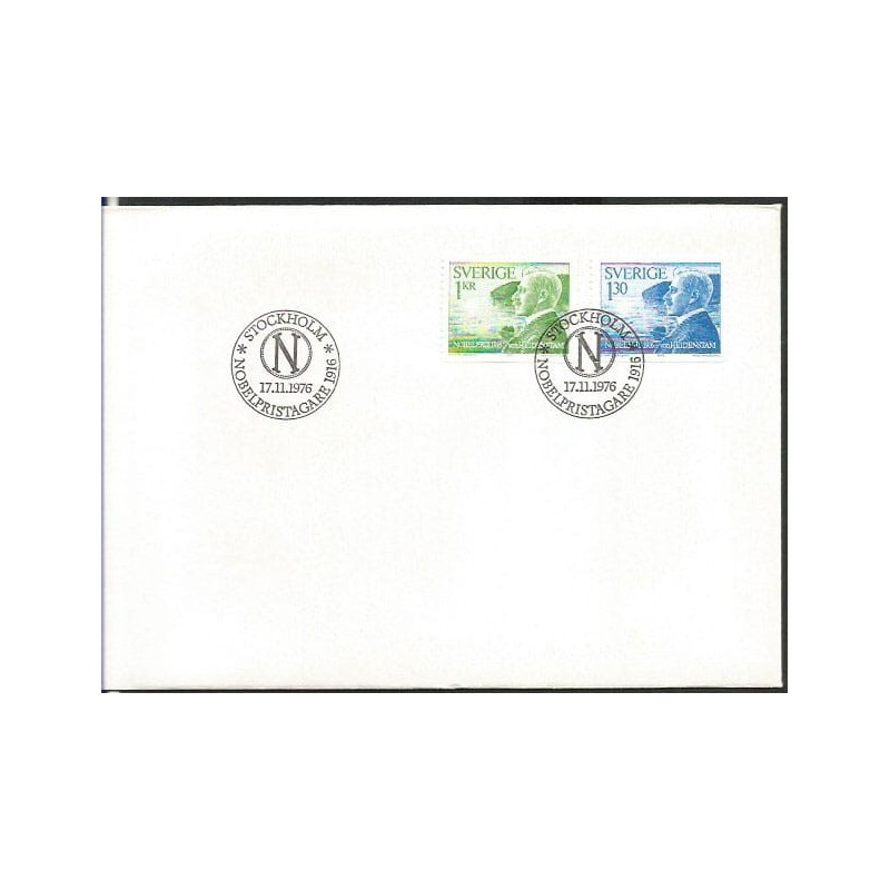 Szwecja 1976, Nobel 1916: literatura. FDC