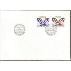 Szwecja 1976, Praca, BHP, bezpieczeństwo. CZ. SŁANIA. FDC