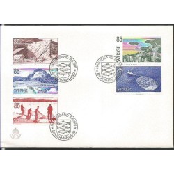 Szwecja 1976, Prowincja Angermanland. CZ. SŁANIA. FDC