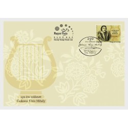 Węgry 2023, Mihaly Csokonai Vitez, poezja. FDC