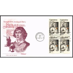 USA 1973, Mikołaj Kopernik, astronomia. FDC