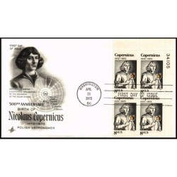 USA 1973, Mikołaj Kopernik, astronomia. FDC