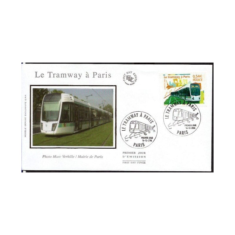 Francja 2006, Tramwaje w Paryżu. FDC