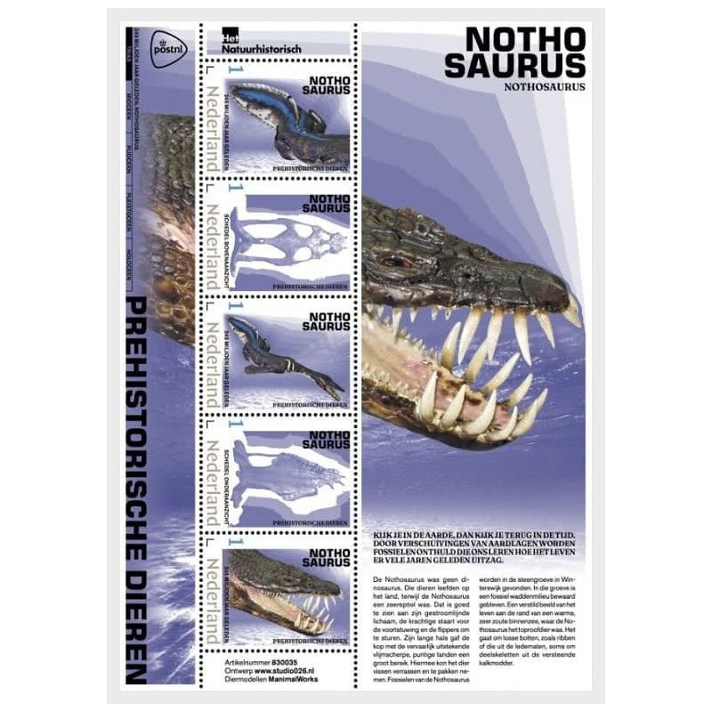 Holandia 2023, Fauna wymarła, prehistoryczna: notozaur **