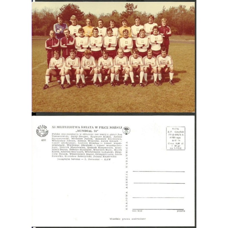 Piłka nożna. Polska reprezentacja na Mundial 1978 Argentyna. Wyd. KAW Gdańsk