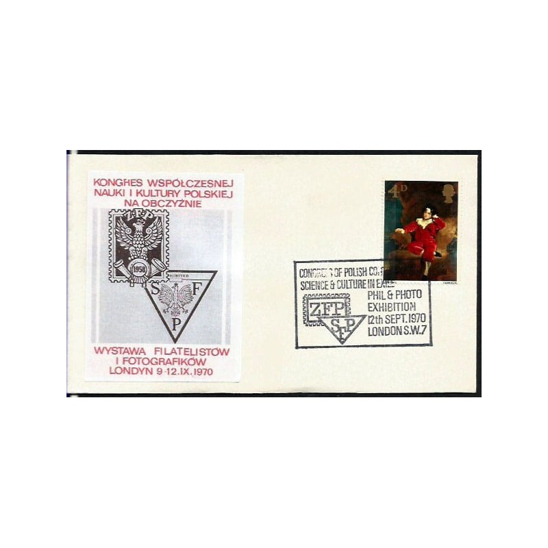 Wielka Brytania 1970, Nauka i sztuka polska, fotografia i filatelistyka. Londyn