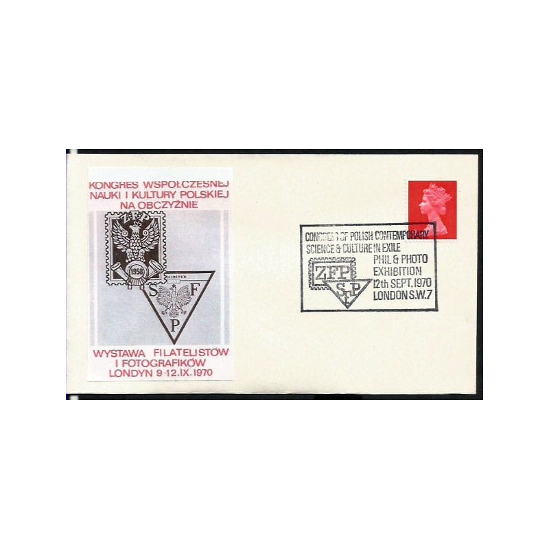 Wielka Brytania 1970, Nauka i sztuka polska, fotografia i filatelistyka. Londyn