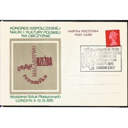 Wielka Brytania 1970, Nauka i sztuka polska. Londyn, ilustrowana kartka