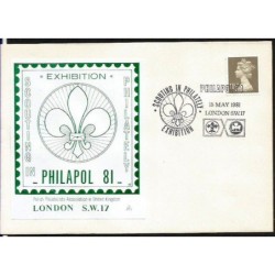 Wielka Brytania 1981, Harcerstwo, Philapol. Londyn, koperta