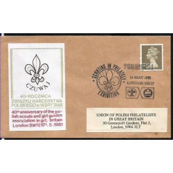 Wielka Brytania 1981, Harcerstwo, Philapol. Londyn, koperta