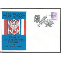 Wielka Brytania 1983, Związek Filatelistów Polskich. Londyn, ilustrowana koperta