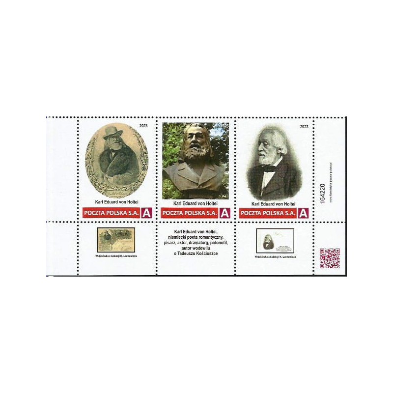 2023 Personalizowany. Karl Eduard von Holtei, teatr, literatura, Wrocław, Kościuszko. Pasek