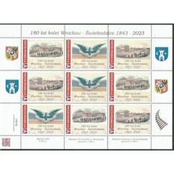 2023 Personalizowany, Linia kolejowa Wrocław Świebodzice, dworzec, kolej, wystawa Świebodzice. Arkusz **