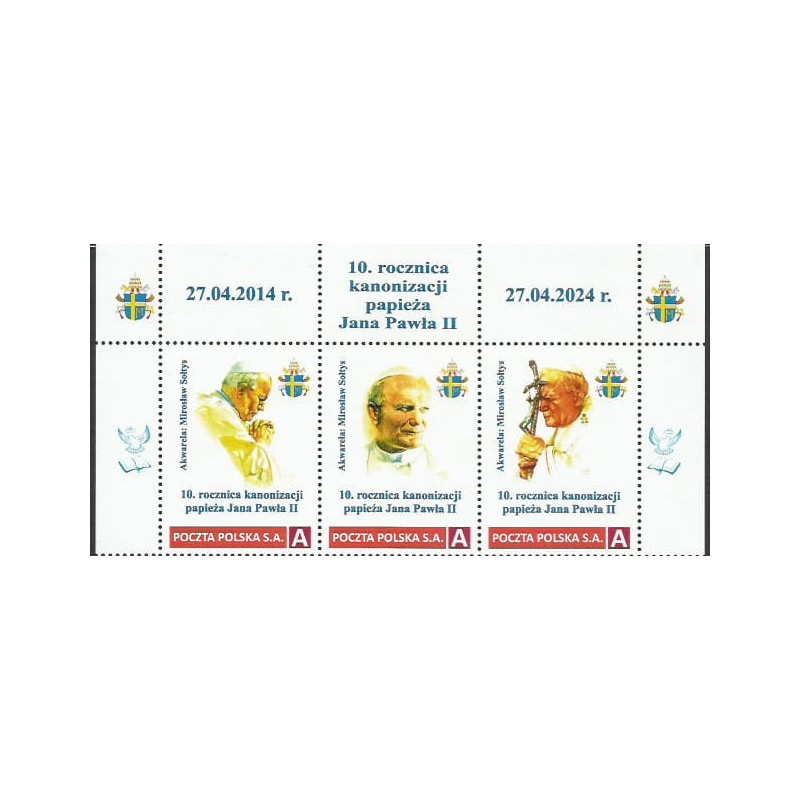 2024 Personalizowany, Papież Jan Paweł II, Stowarzyszenie Kolekcjonerów, Wrocław. Pasek **
