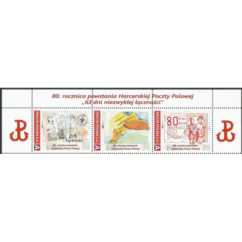 2024 Personalizowany, Harcerstwo, harcerska poczta polowa, powstanie warszawskie. Pasek **