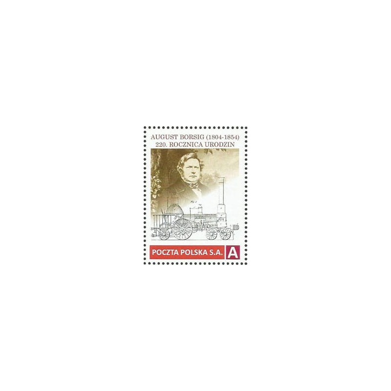 2024 Personalizowany, Kolej, A. Borsig, lokomotywa, przemysł, Zabrze, Wrocław **