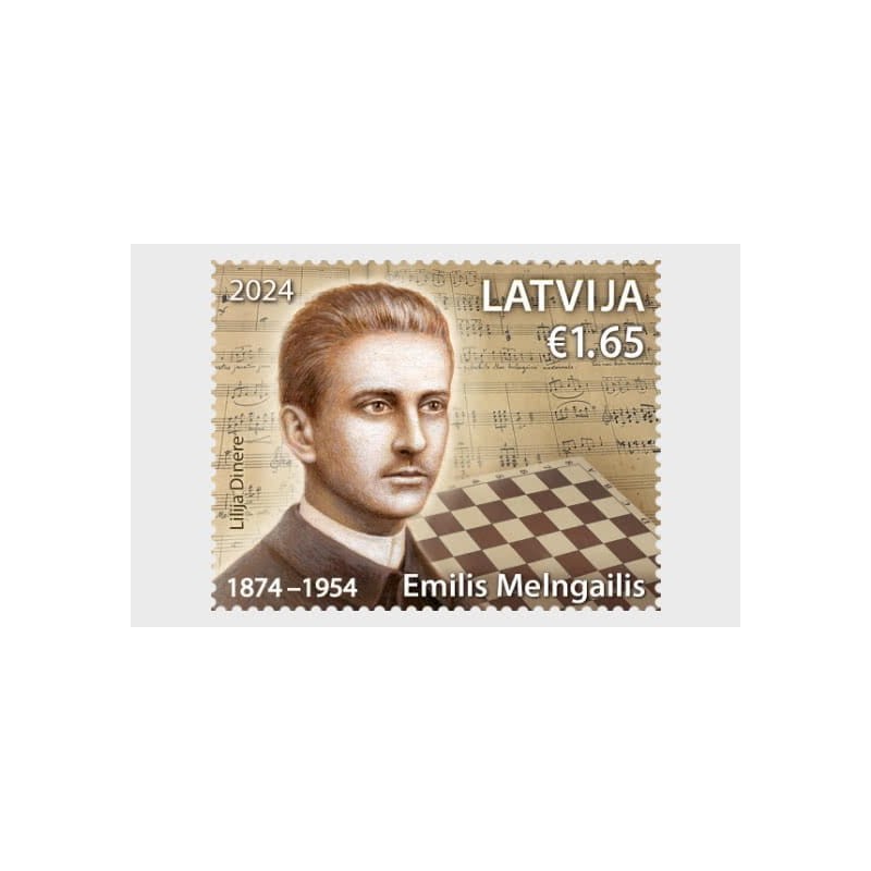 Łotwa 2024, Muzyka, szachy, E. Melngailis **