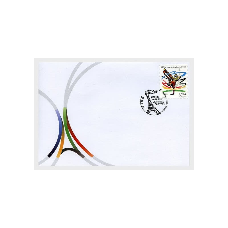Litwa 2024, Olimpiada, igrzyska olimpijskie Paryż. FDC