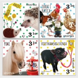 Chorwacja 2020, Zwierzęta: koń, kura, świnka, jeż **