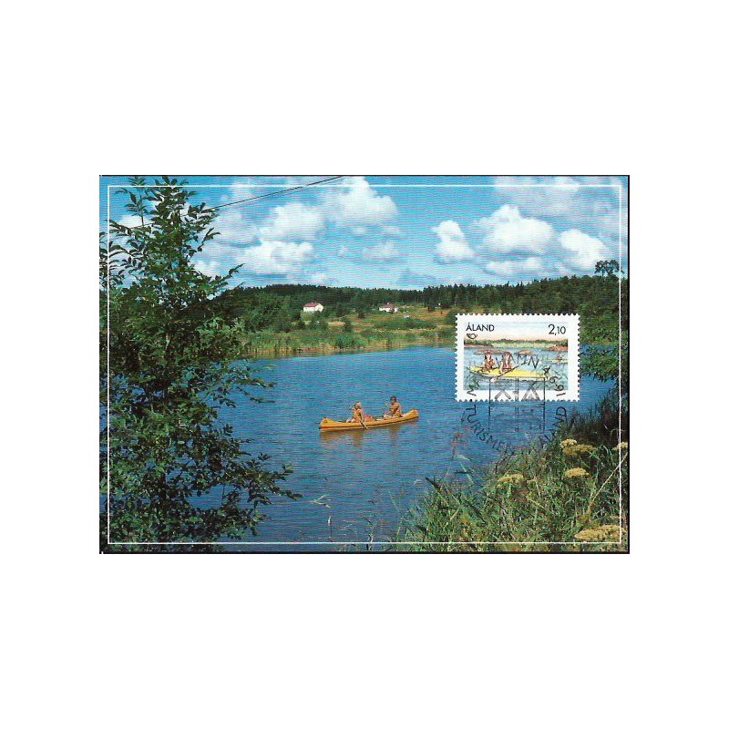 W. Alandzkie 1991, Turystyka, kajak. Karta maksimum