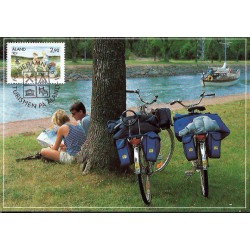 W. Alandzkie 1991, Turystyka, rower. Karta maksimum