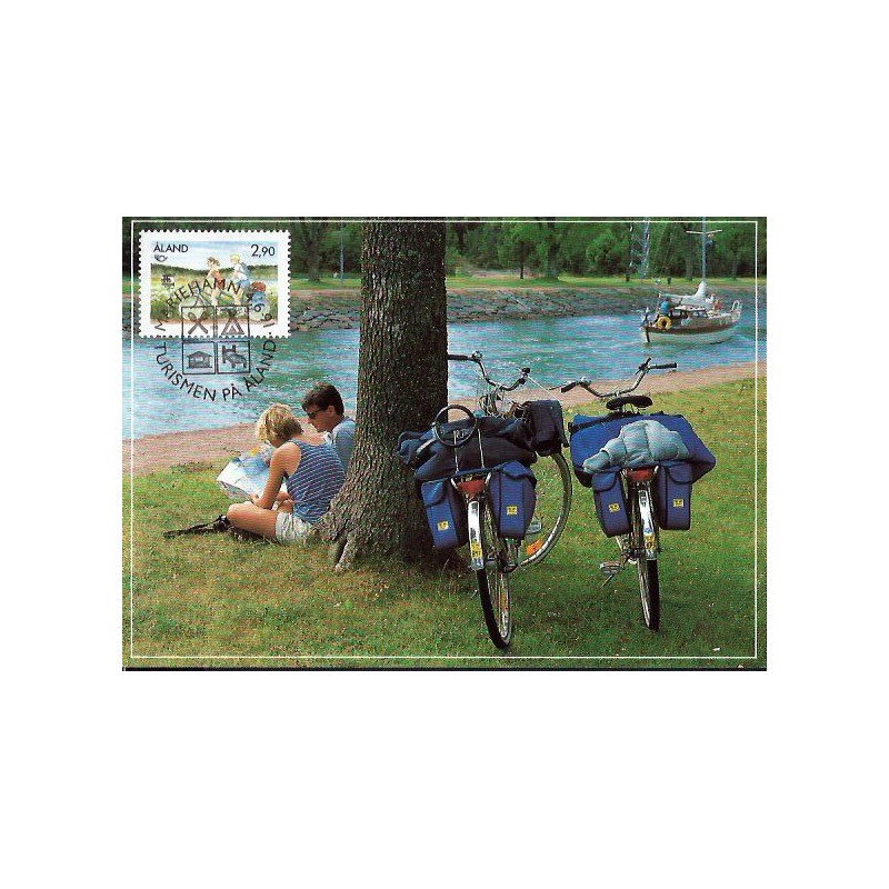 W. Alandzkie 1991, Turystyka, rower. Karta maksimum