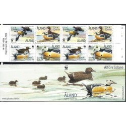 W. Alandzkie 2001, Ptaki: kaczka, WWF. Zeszycik **