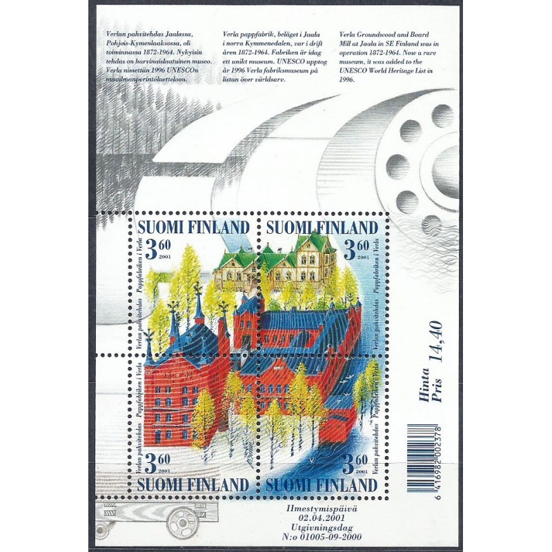 Finlandia 2001, UNESCO, młyn drzewny **