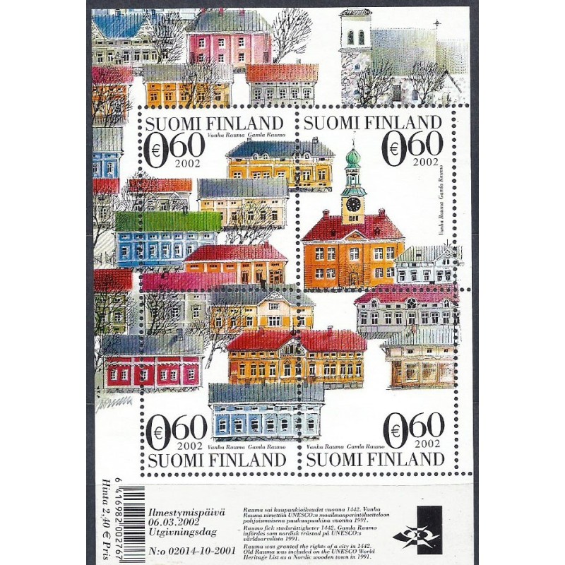 Finlandia 2002, UNESCO, Rauma, miasto, architektura **