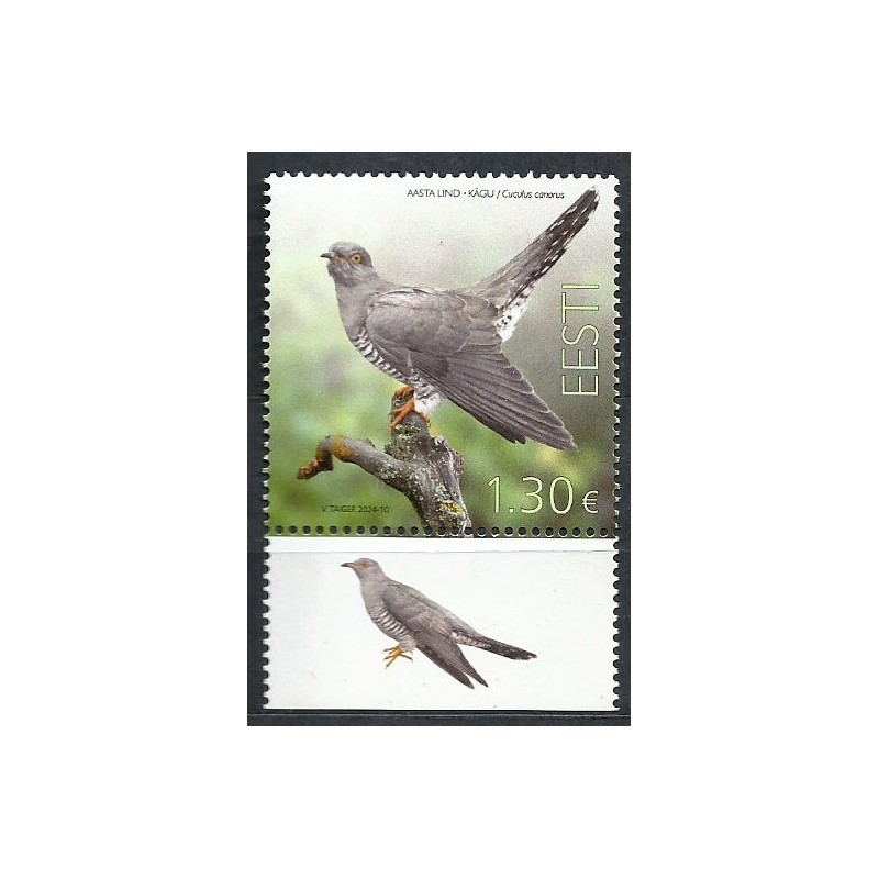Estonia 2024, Ptak: kukułka. Margines **
