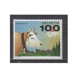 Szwajcaria 2017, Krowa, fauna **