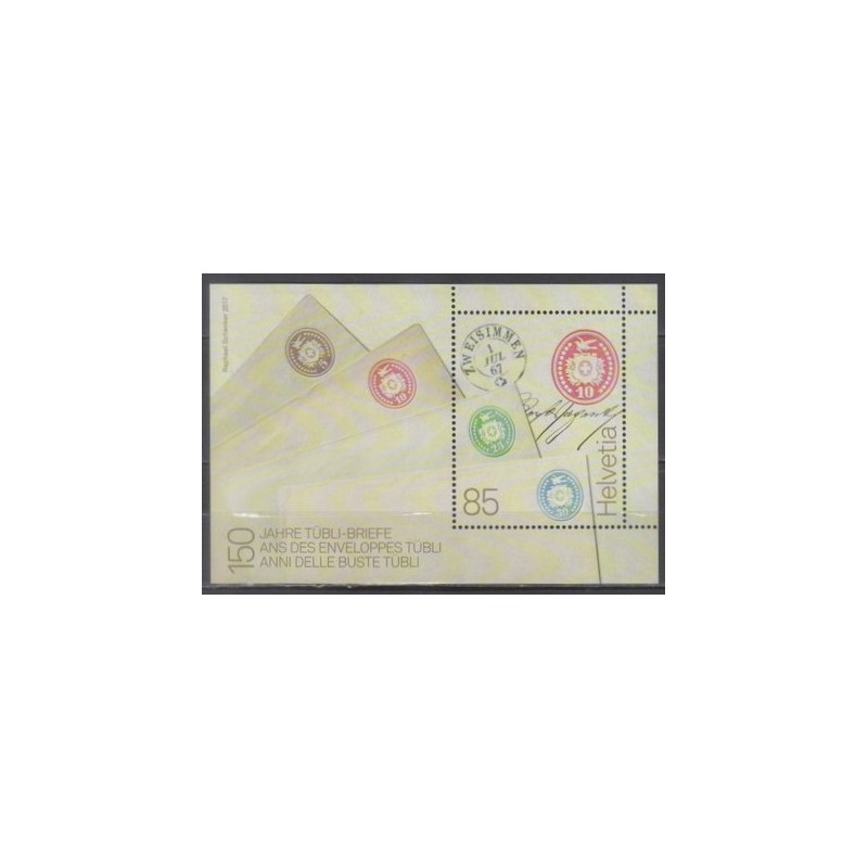Szwajcaria 2017, Znaczki, całostki, 150 lat **