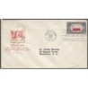 USA 1943, Okupowane kraje: Polska, flaga. FDC