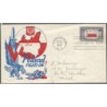 USA 1943, Okupowane kraje: Polska, flaga. FDC