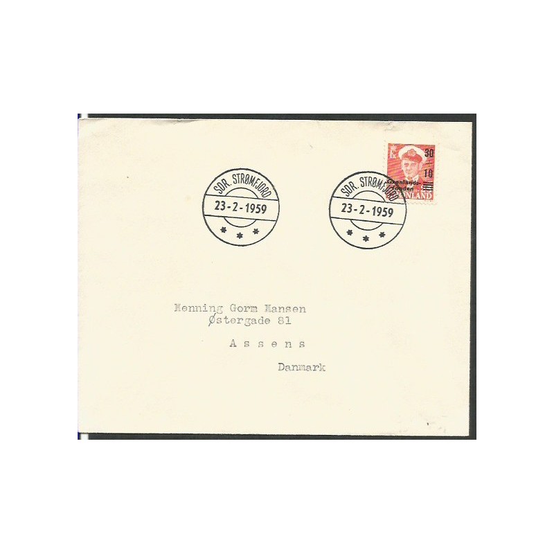 Grenlandia 1959, Król. FDC