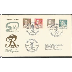 Grenlandia 1964, Król, Cz. SŁANIA. FDC