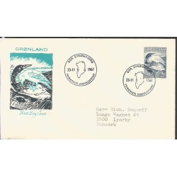 Grenlandia 1967, Bajki, nur i kruk, Cz. SŁANIA. FDC