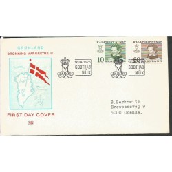 Grenlandia 1973, Królowa, Cz. SŁANIA. FDC