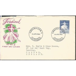 Dania 1962, Balet. FDC