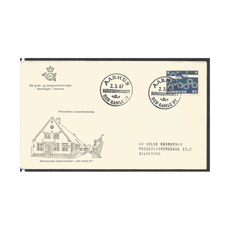 Dania 1967, EFTA, Unia Europejska. FDC