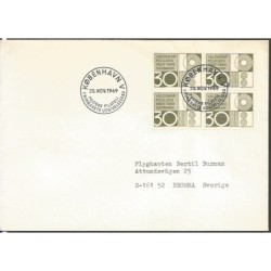 Dania 1969, Telefon, V. Poulsen. Cz. SŁANIA. FDC