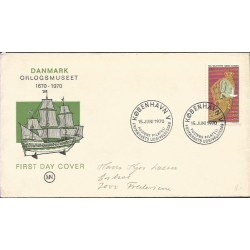 Dania 1970, Detal statku: słoń. FDC