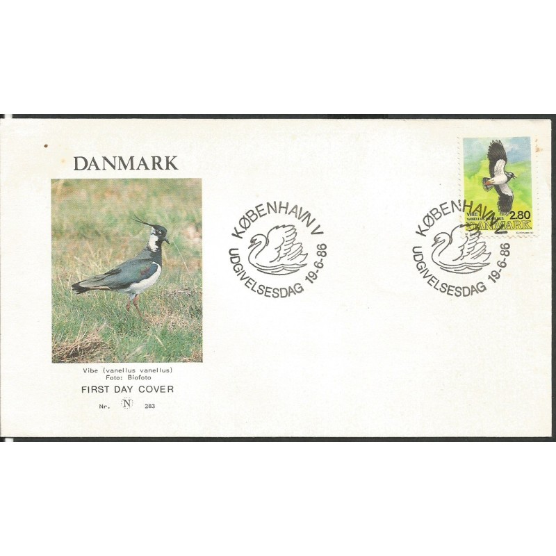 Dania 1986, Ptak. FDC