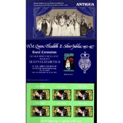 Antigua 1977, Elżbieta II. Zeszycik z 7. znaczkami